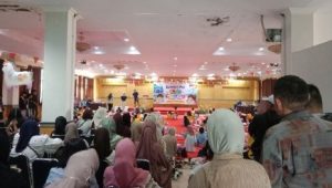 Suasana Lomba Mewarnai Kendari Pos Kids di Aula Gara Pena Kendari, Sabtu (26/9/2026). Foto: kendarinews.com