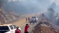 Tim ERT PT CLM dan Manggala Agni Luwu Timur di lokasi karhutla