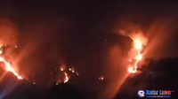 Kebakaran lahan Gunung Bulu Saukang Maros