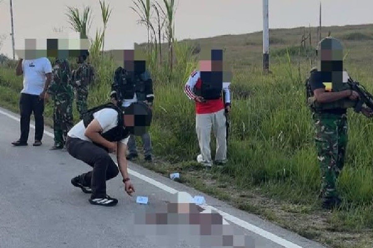 Tim gabungan olah TKP penembakan tiga ASN Dinas Pertanian Jayawijaya di Muliama