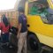 Truk mengisi BBM di SPBU Puncak Indah Malili Luwu Timur