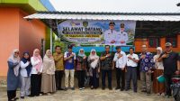 Tim verifikasi lapangan STBM Award 2026 bersama jajaran Pemkab Luwu Timur di Desa Puncak Indah, Kecamatan Malili