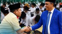 fraksi-pkb-desak-gubernur-sulteng-terbitkan-pergub-pesantren Ketua Fraksi PKB DPRD Sulteng Muhammad Safri bersama Gubernur Anwar Hafid