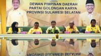 Konferensi pers pengurus DPD I Golkar Sulawesi Selatan