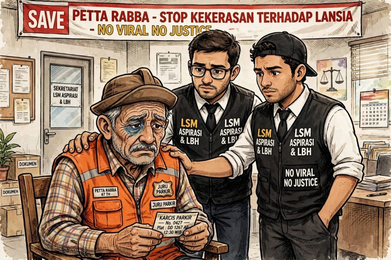 Ilustrasi juru parkir lansia korban penganiayaan di Palopo