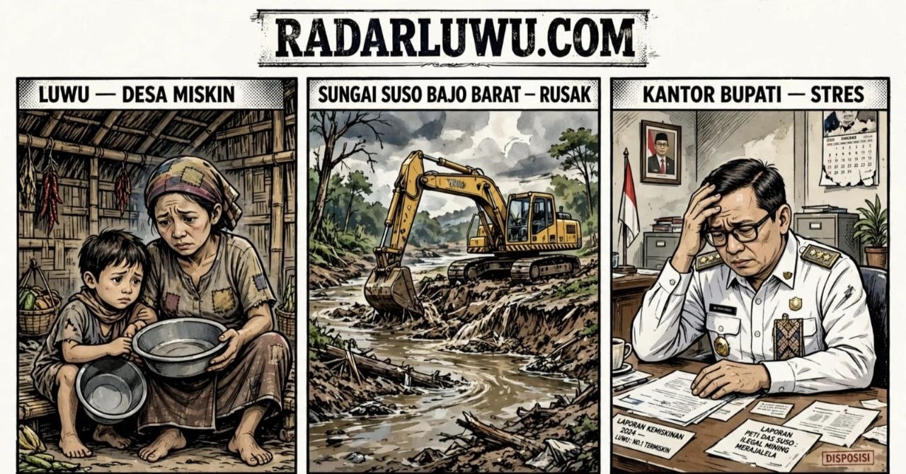 Ilustrasi kemiskinan Luwu dan kerusakan DAS Suso Bajo Barat