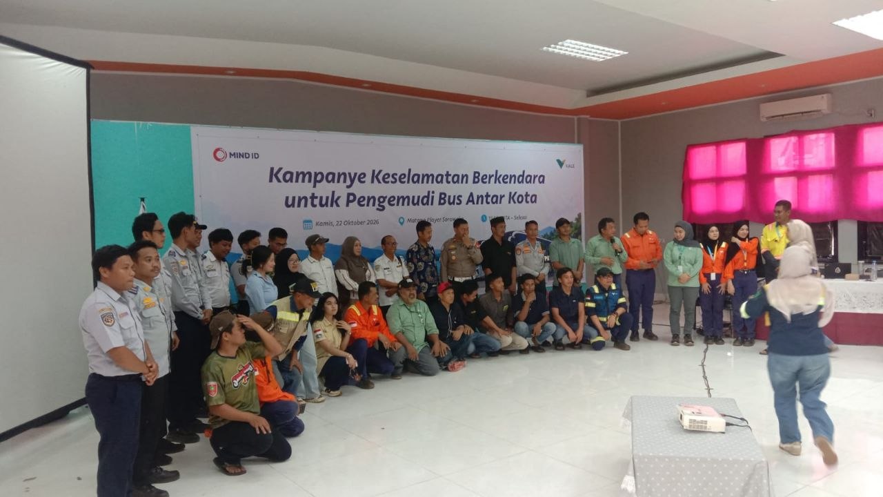 kampanye-keselamatan-berkendara-bus-sorowako-peserta Peserta kampanye keselamatan berkendara bus antar kota Sorowako