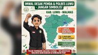 Poster IMWAL desak Pemda dan Polres Luwu tuntaskan persoalan Walmas