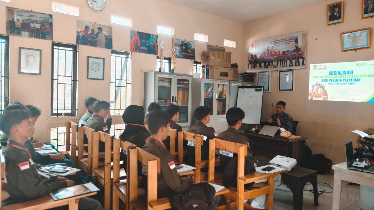 Sosialisasi BPJS Ketenagakerjaan peserta pelatihan LPKS Syiar Utama