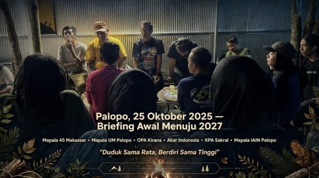 Suasana briefing awal menuju Tudang Sipulung II di Kota Palopo