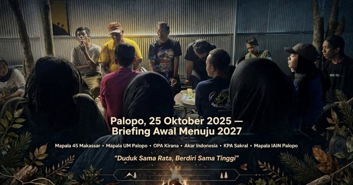Briefing awal Tudang Sipulung II di Palopo Suasana briefing awal menuju Tudang Sipulung II di Kota Palopo