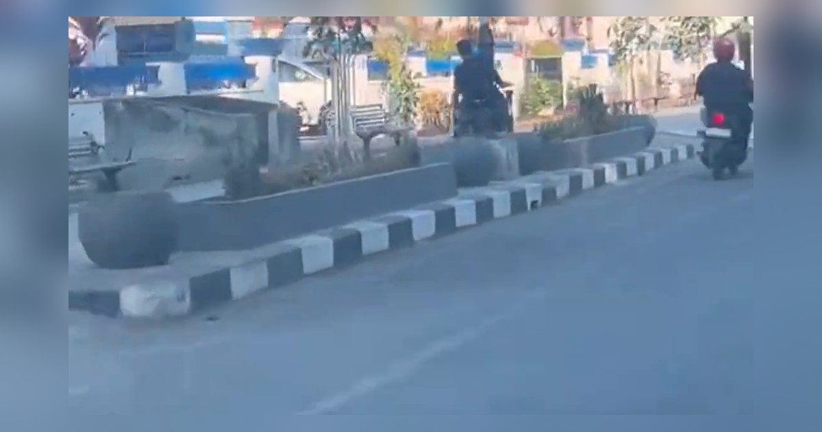 viral-polisi-kejar-pemotor-eks-mtq-kendari Polisi kejar pemotor di Eks MTQ Kendari